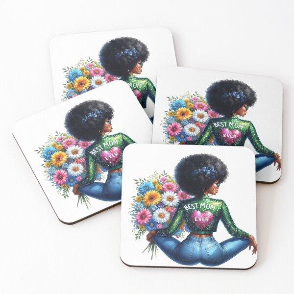 Item preview, Afro Mother Design, Best Mom Ever, Afro American Mother, Mother’s Day. designed and sold by gabrielakrall.