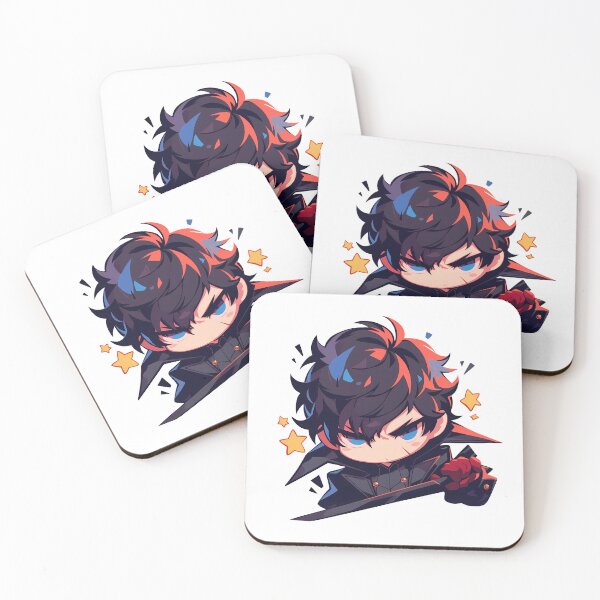 Item preview, Ren Amamiya Persona 5 Game Anime Angry Chibi Kawaii Black Hair Phantom designed and sold by 108Recordings.