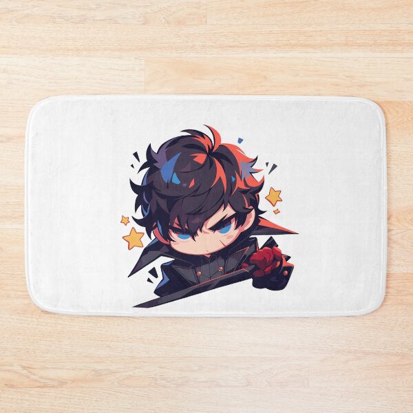 Item preview, Ren Amamiya Persona 5 Game Anime Angry Chibi Kawaii Black Hair Phantom designed and sold by 108Recordings.