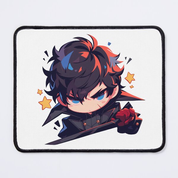 Item preview, Ren Amamiya Persona 5 Game Anime Angry Chibi Kawaii Black Hair Phantom designed and sold by 108Recordings.