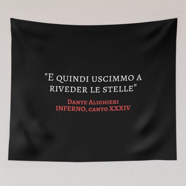 Item preview, Dante Alighieri Quote Inferno Canto XXXIV - Riveder le stelle designed and sold by Lemon Pepper.