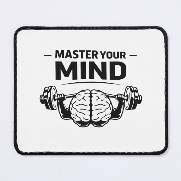 Item preview, Master Your Mind – Mental Strength Gym Motivation Typography Design designed and sold by RelateAndTee.