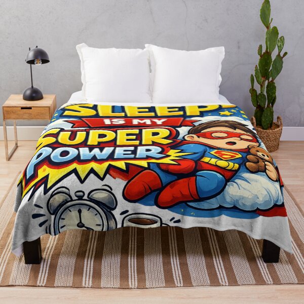 Item preview, Sleep Is My Superpower – Adorable Sleeping Hero Artwork designed and sold by RolMerch.