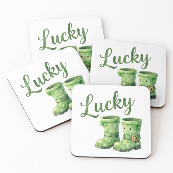 Item preview, Lucky Leprechaun Boots Kawaii Watercolor St. Patrick's Day Chibi Art designed and sold by Artycom.