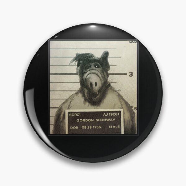 Artikelvorschau, Alf Mugshot Gordon Shumway entworfen und verkauft von Bill Asiant.