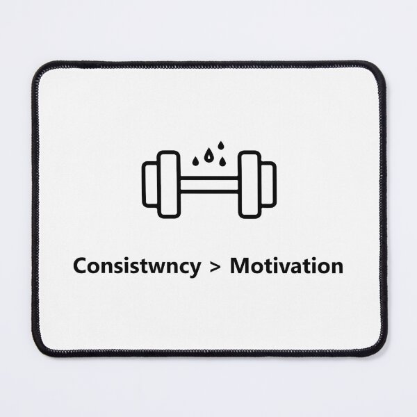 Item preview, Consistency Over Motivation Gym Shirt, Fitness Discipline Quote Tee, Workout Motivation Typography T-Shirt designed and sold by Design-Pro-21.