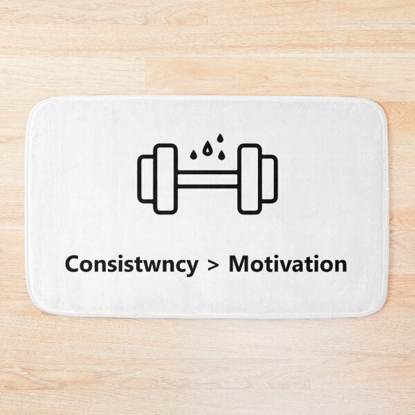 Item preview, Consistency Over Motivation Gym Shirt, Fitness Discipline Quote Tee, Workout Motivation Typography T-Shirt designed and sold by Design-Pro-21.
