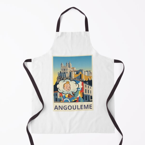Item preview, Angoulême, France: Modern Vintage Illustration | Travel Poster Charente | JLG Creative designed and sold by jlg-creative.