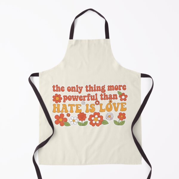 Item preview, Groovy Love Over Hate Retro Flower Quote designed and sold by zzz888.