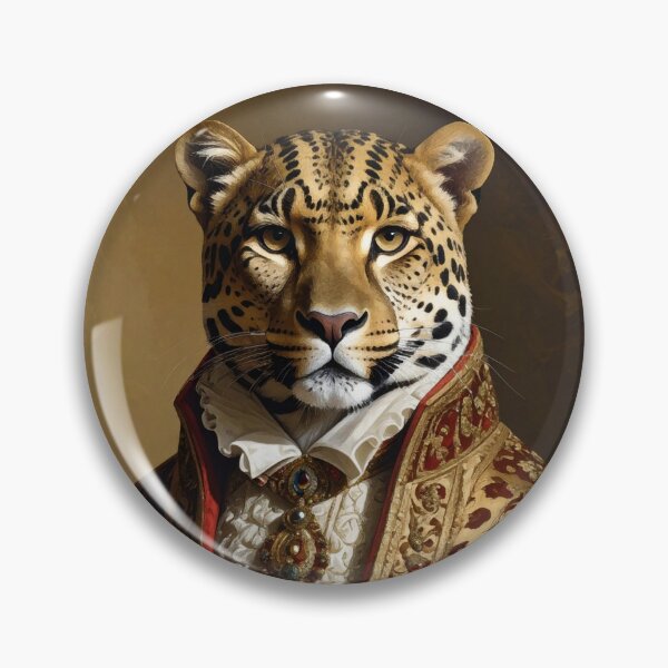 Item preview, Elegant Royal Leopard Renaissance Portrait designed and sold by Rutvain.