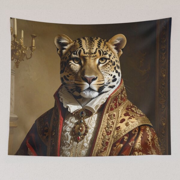 Item preview, Elegant Royal Leopard Renaissance Portrait designed and sold by Rutvain.