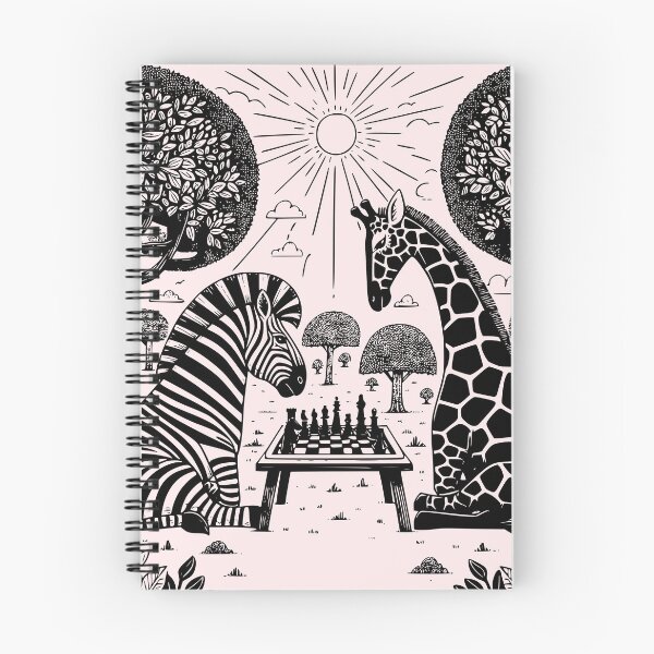 Item preview, Funny zebra with giraffe playing Agedrez designed and sold by CeliaZnx.