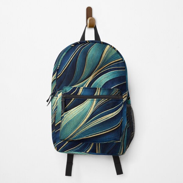 Item preview, Deep Sapphire Flow with Refined Gold Streaks designed and sold by annenambiro.