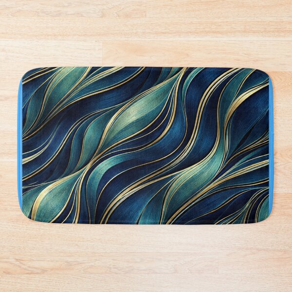 Item preview, Deep Sapphire Flow with Refined Gold Streaks designed and sold by annenambiro.