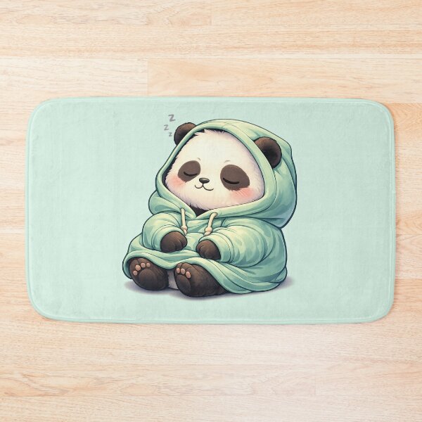 Item preview, Sleepy Panda in Cozy Mint Hoodie designed and sold by Raddoodles.