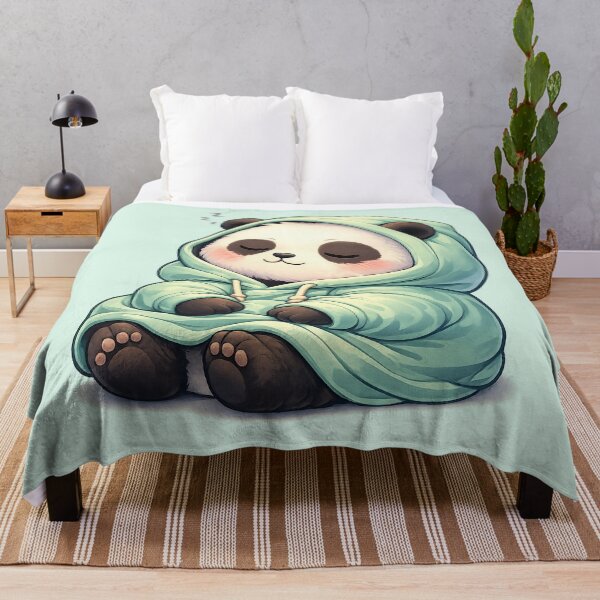 Item preview, Sleepy Panda in Cozy Mint Hoodie designed and sold by Raddoodler.