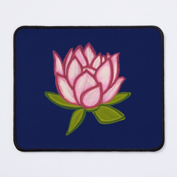 Item preview, Pink Lotus/muggu/ kolam/Lotus Flower - Dark Background designed and sold by ShreecreatE.
