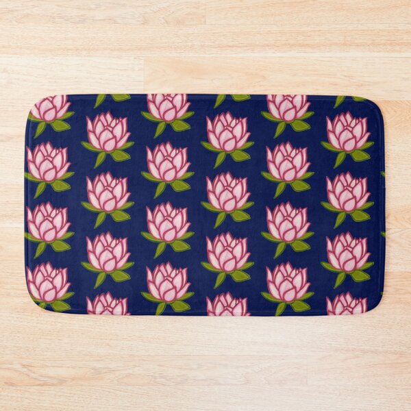 Item preview, Pink Lotus/muggu/ kolam/Lotus Flower - Dark Background designed and sold by ShreecreatE.