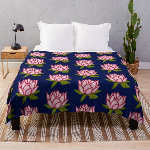 Item preview, Pink Lotus/muggu/ kolam/Lotus Flower - Dark Background designed and sold by ShreecreatE.
