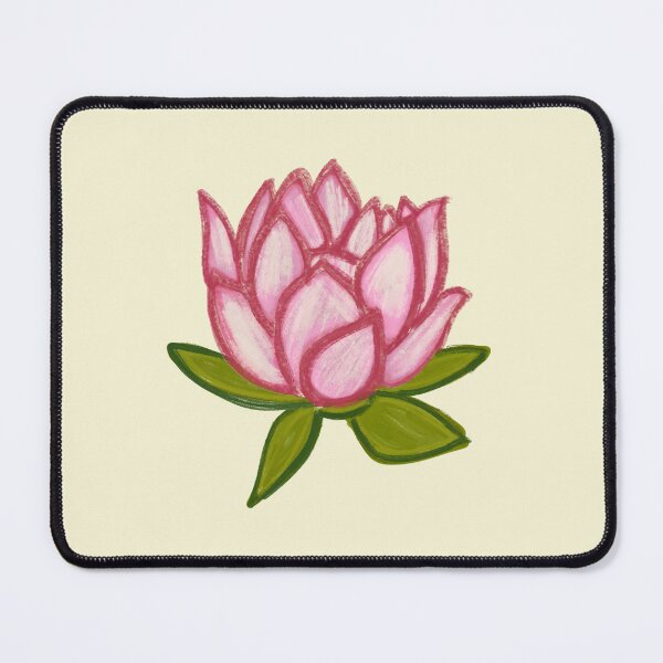 Item preview, Pink Lotus/muggu/ kolam/Lotus Flower - Light Background designed and sold by ShreecreatE.