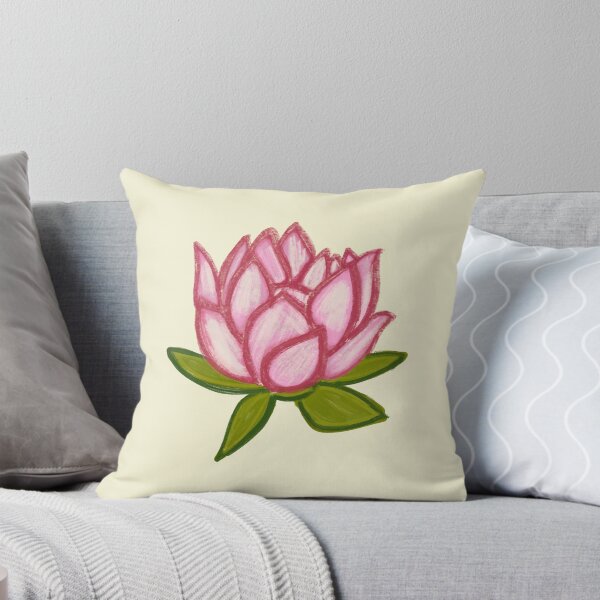 Item preview, Pink Lotus/muggu/ kolam/Lotus Flower - Light Background designed and sold by ShreecreatE.