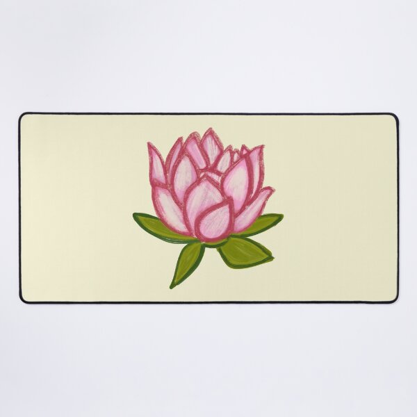 Item preview, Pink Lotus/muggu/ kolam/Lotus Flower - Light Background designed and sold by ShreecreatE.