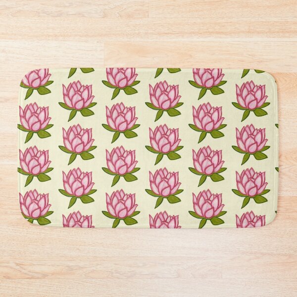 Item preview, Pink Lotus/muggu/ kolam/Lotus Flower - Light Background designed and sold by ShreecreatE.