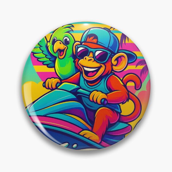 Item preview, Jet Ski Monkey & Parrot – Tropical Ride designed and sold by Dogandesighn.