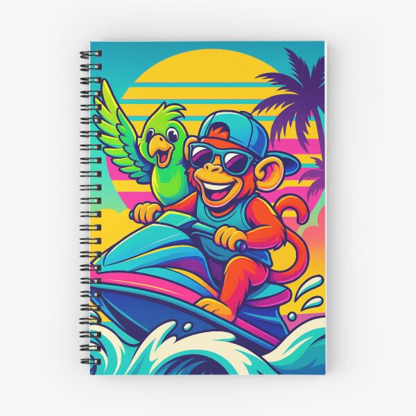 Item preview, Jet Ski Monkey & Parrot – Tropical Ride designed and sold by Dogandesighn.