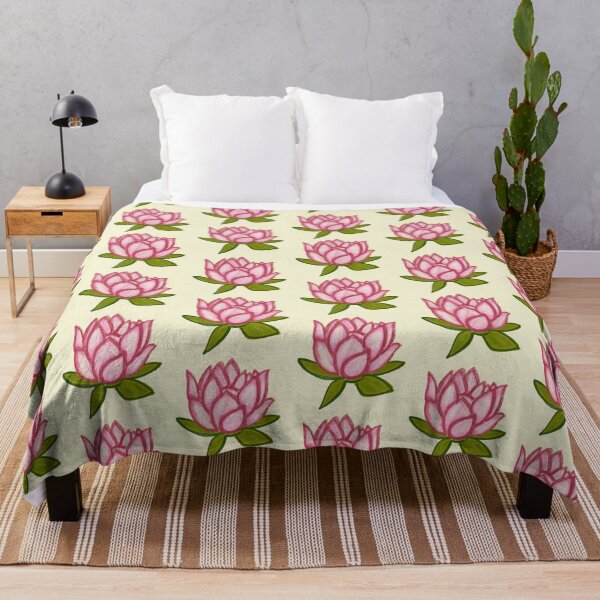 Item preview, Pink Lotus/muggu/ kolam/Lotus Flower - Light Background designed and sold by ShreecreatE.