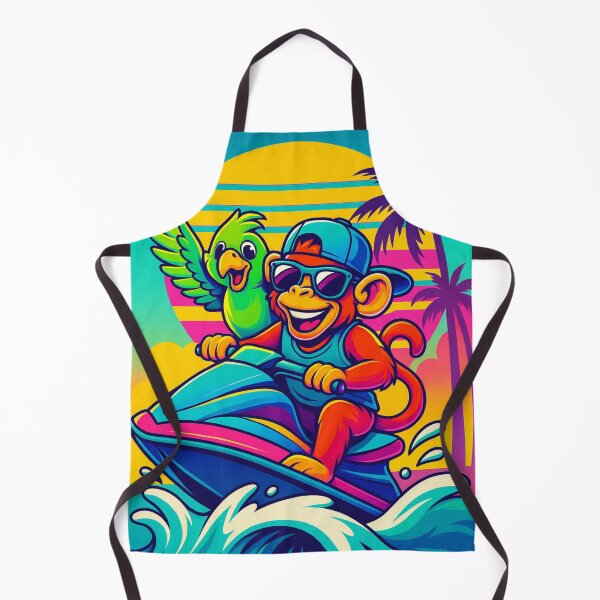 Item preview, Jet Ski Monkey & Parrot – Tropical Ride designed and sold by Dogandesighn.