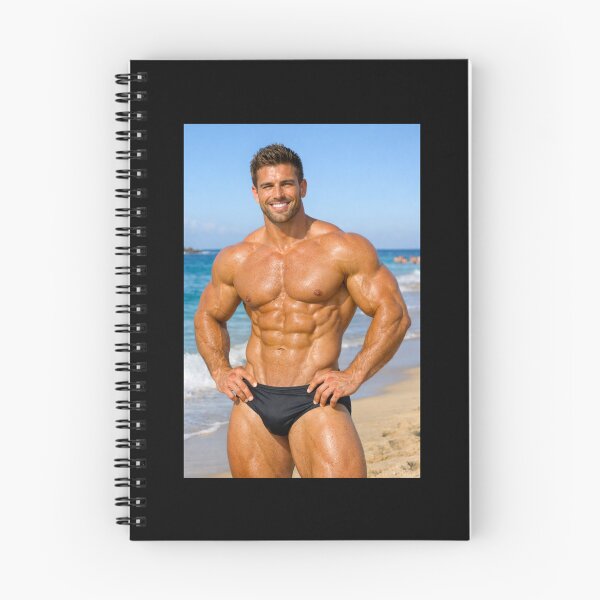Item preview, Lifeguard Bodybuilder At The Beach designed and sold by Bodies of Males.