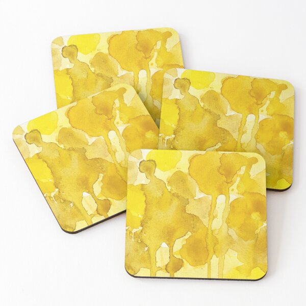 Item preview, Abstract watercolor painting on paper of Yellow  designed and sold by Berlin-D-Prs.