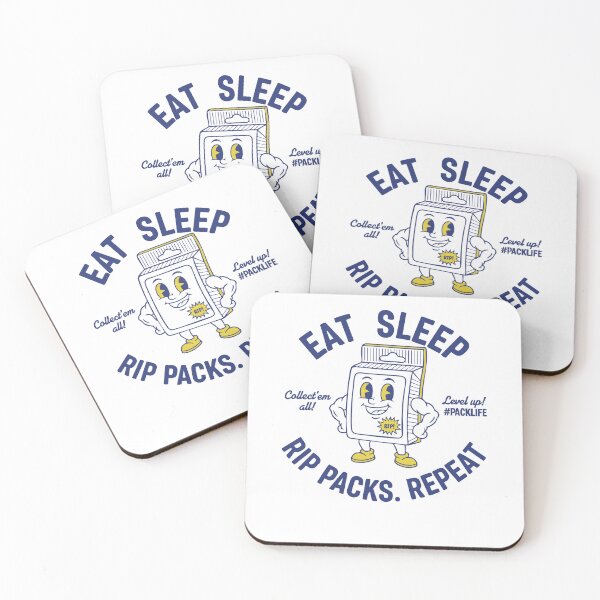 Item preview, Trading Card Eat Sleep Rip Packs Repeat Booster designed and sold by LuminOrb.