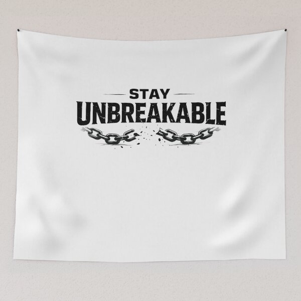 Item preview, Stay Unbreakable – Resilience & Mental Strength Typography Design designed and sold by RelateAndTee.