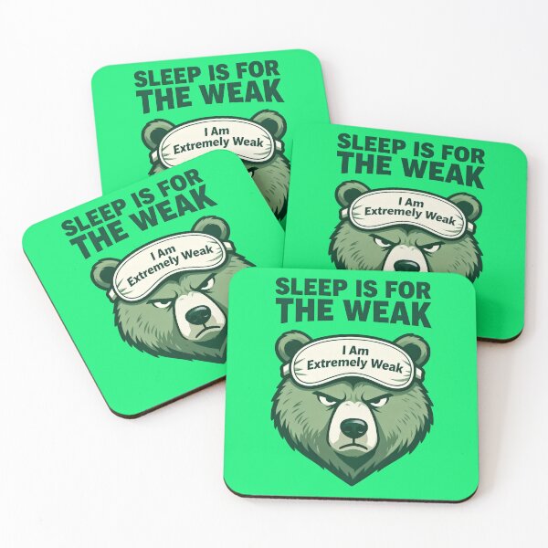 Item preview, Sleep Is For The Weak (I Am Extremely Weak) – Sarcastic Anti Hustle Bear Shirt designed and sold by Maximilianos.
