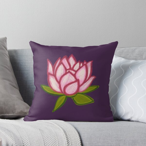 Item preview, Pink Lotus/muggu/ kolam/Lotus Flower - Dark Background designed and sold by ShreecreatE.