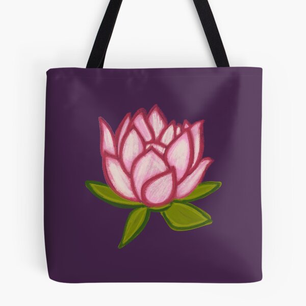 Item preview, Pink Lotus/muggu/ kolam/Lotus Flower - Dark Background designed and sold by ShreecreatE.