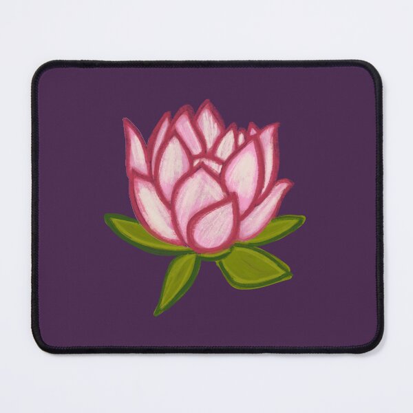 Item preview, Pink Lotus/muggu/ kolam/Lotus Flower - Dark Background designed and sold by ShreecreatE.