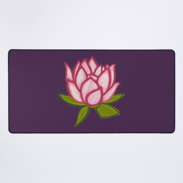 Item preview, Pink Lotus/muggu/ kolam/Lotus Flower - Dark Background designed and sold by ShreecreatE.