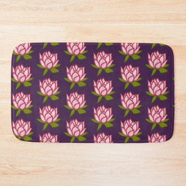 Item preview, Pink Lotus/muggu/ kolam/Lotus Flower - Dark Background designed and sold by ShreecreatE.