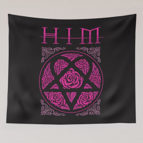 Item preview,  Heartagram Him Band Tee Heartagram Tee Pink Him Band Logo designed and sold by kpimihai.
