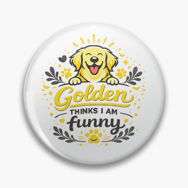Item preview, Golden Thinks I Am Funny Retriever Gift designed and sold by WildVista.