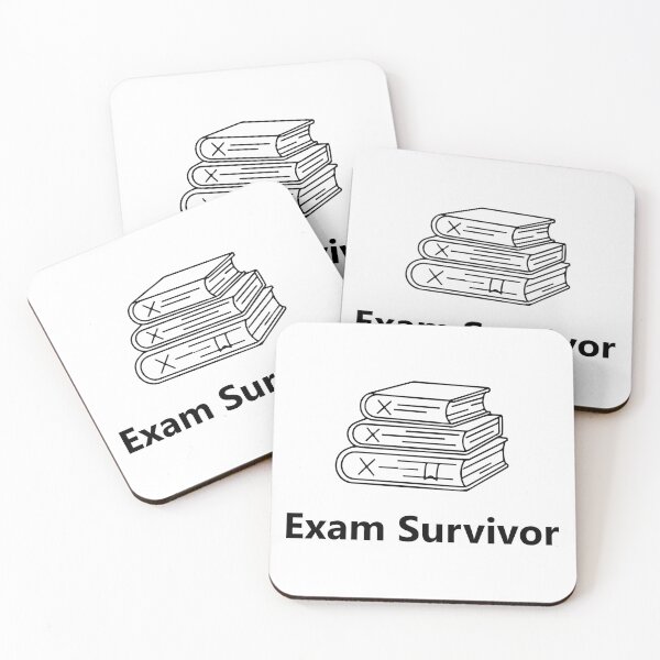 Item preview, Exam Survivor Shirt, Funny Student Graduation Tee, Study Life Humor Typography T-Shirt designed and sold by Design-Pro-21.