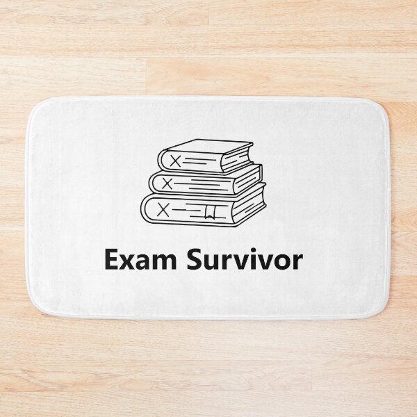 Item preview, Exam Survivor Shirt, Funny Student Graduation Tee, Study Life Humor Typography T-Shirt designed and sold by Design-Pro-21.