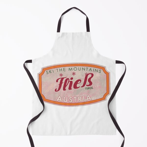 Item preview, Fließ, Austria, Tirol, Ski, textured skiing badge designed and sold by Wanderful-roads.