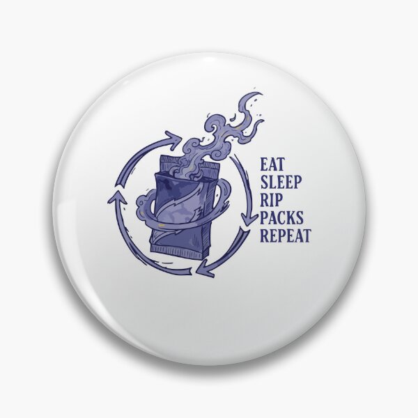 Artikelvorschau, Eat Sleep Rip Packs Repeat Trading Card Booster entworfen und verkauft von LuminOrb.