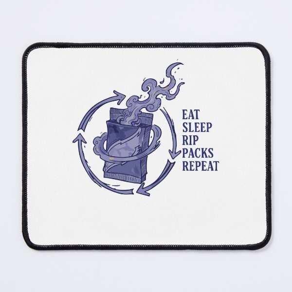 Item preview, Eat Sleep Rip Packs Repeat Trading Card Booster designed and sold by LuminOrb.