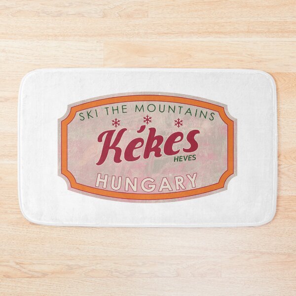 Item preview, Kékes, Hungary, Heves, Ski, textured skiing badge designed and sold by Wanderful-roads.