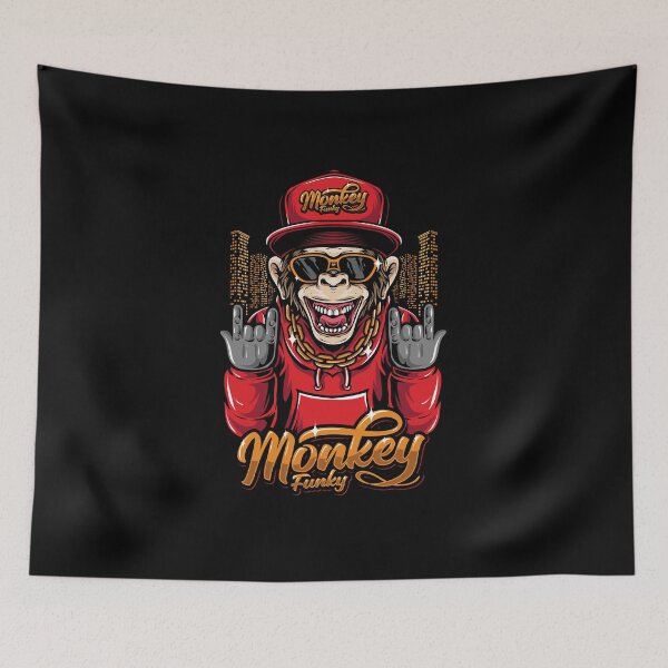 Item preview, Funky Monkey Streetwear Urban Graphic Design designed and sold by rahuljyn.